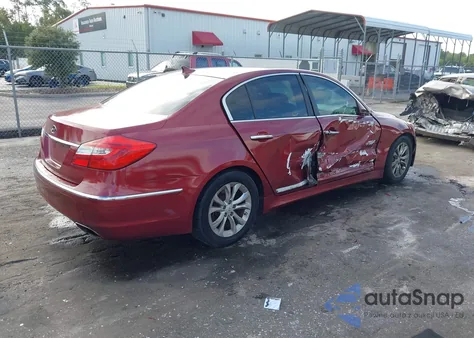 2013 Hyundai Genesis 3.8 из США, поврежденный, VIN KMHGC4DDXDU239558